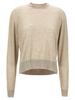 Jil Sander Asymmetrical Mesh Sweater - Beige - Thumbnail 1