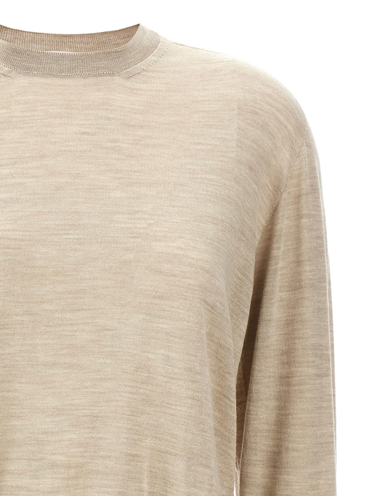 Jil Sander Asymmetrical Mesh Sweater - Beige - Image 3 of 4