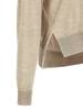 Jil Sander Asymmetrical Mesh Sweater - Beige - Thumbnail 4