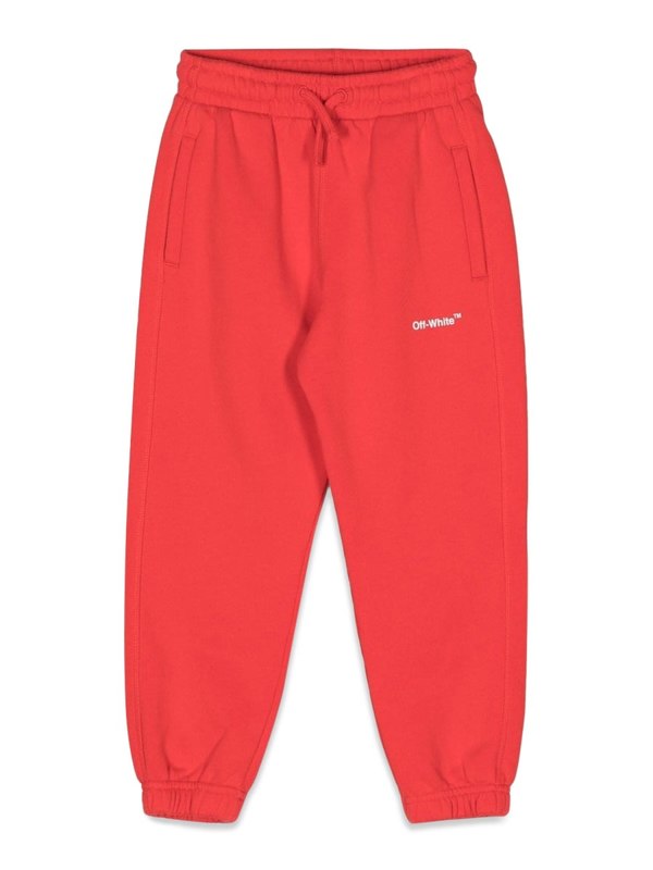 KIDS Off-White Sweatpant - Red