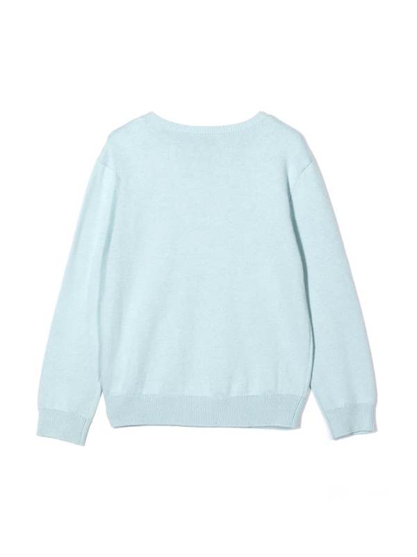 Lanvin Signature Logo Crew Neck Pullover - Baby Blue