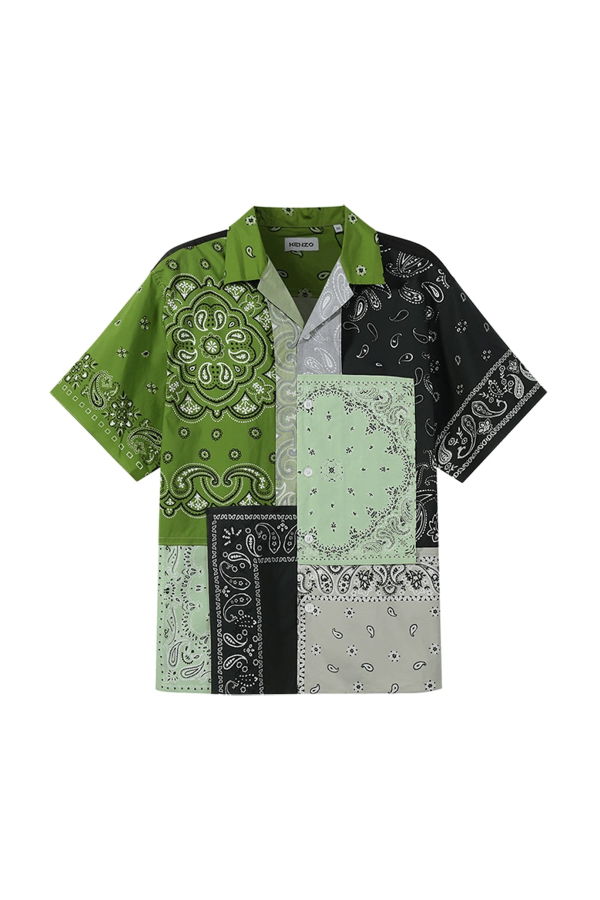 Kenzo Patchwork Cotton Shirt