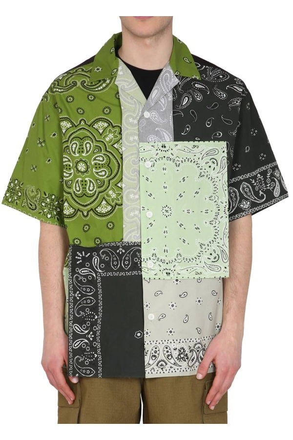 Kenzo Patchwork Cotton Shirt