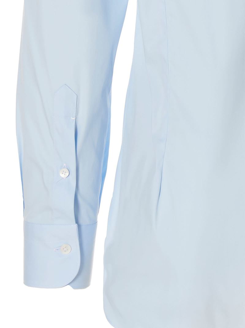 Barba Napoli Poplin Shirt - Light Blue