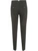 Ami Alexandre Mattiussi Paris Mid-Rise Crepe Tapered-Leg Trousers - Black - Thumbnail 2