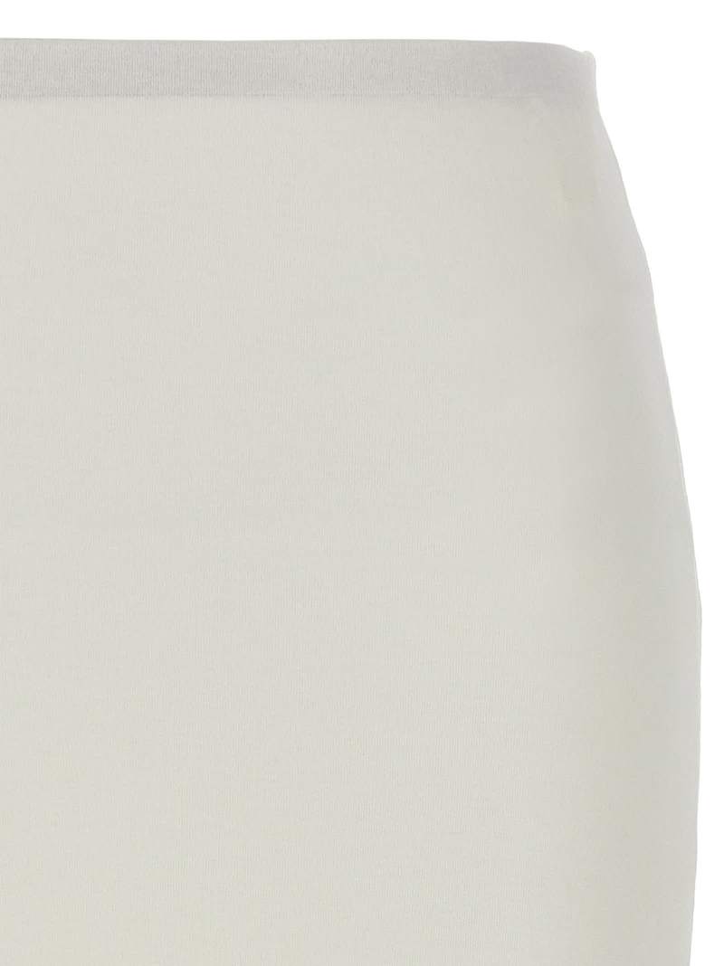 Jil Sander Twisted Midi Skirt - White