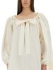 Patou Ruffle Hem Dress - Ivory - Thumbnail 4