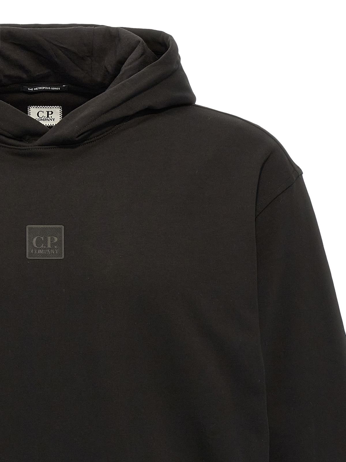 C.P. Company The Metropolis Series Hoodie - Black - Image 3 of 4
