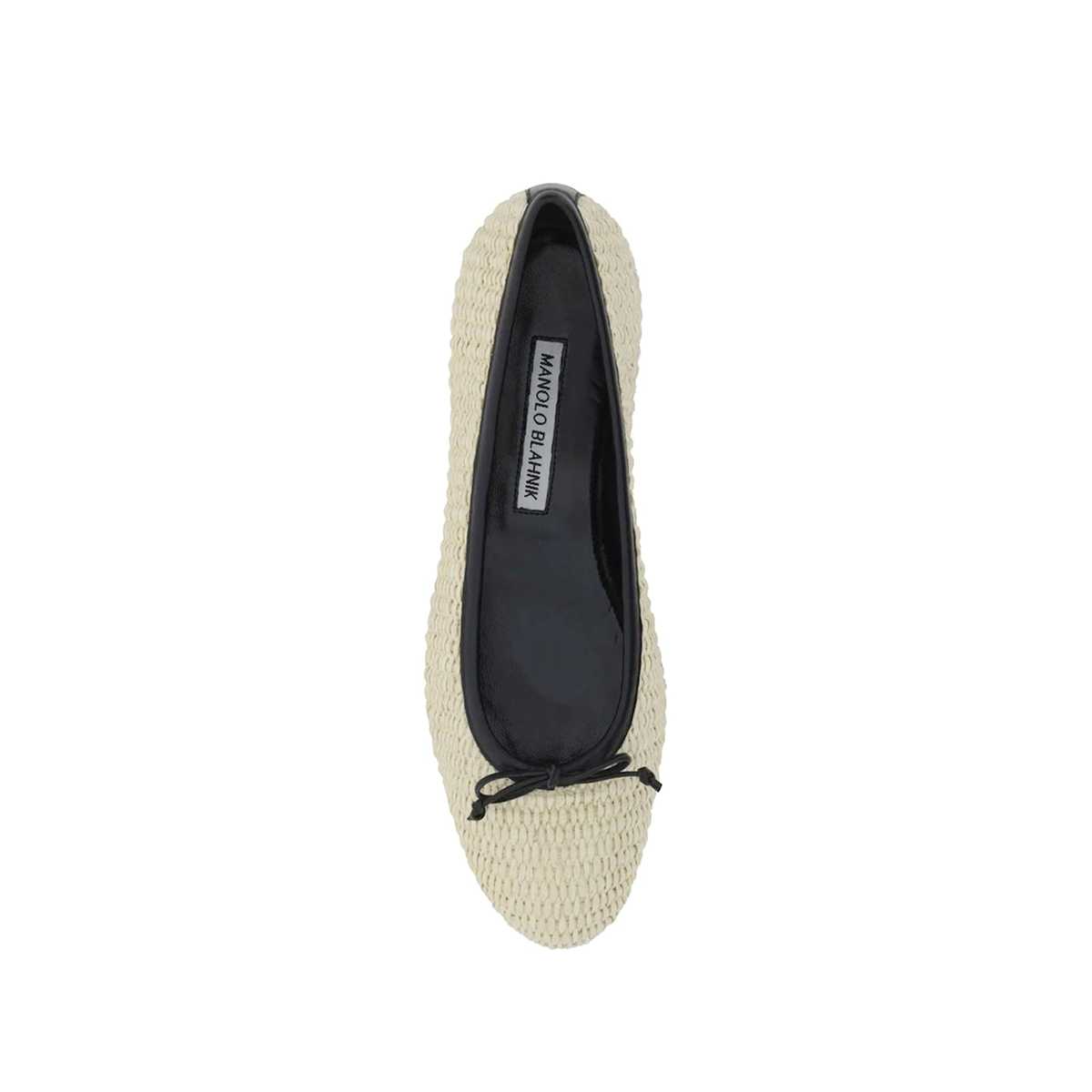 Manolo Blahnik Veralli 010 Ballerina Flats - Beige - Image 4 of 5