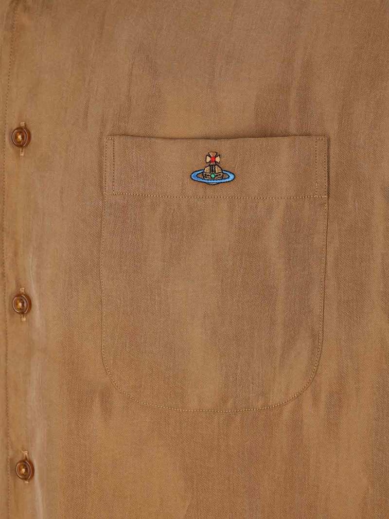 Vivienne Westwood Suede Effect Shirt - Brown