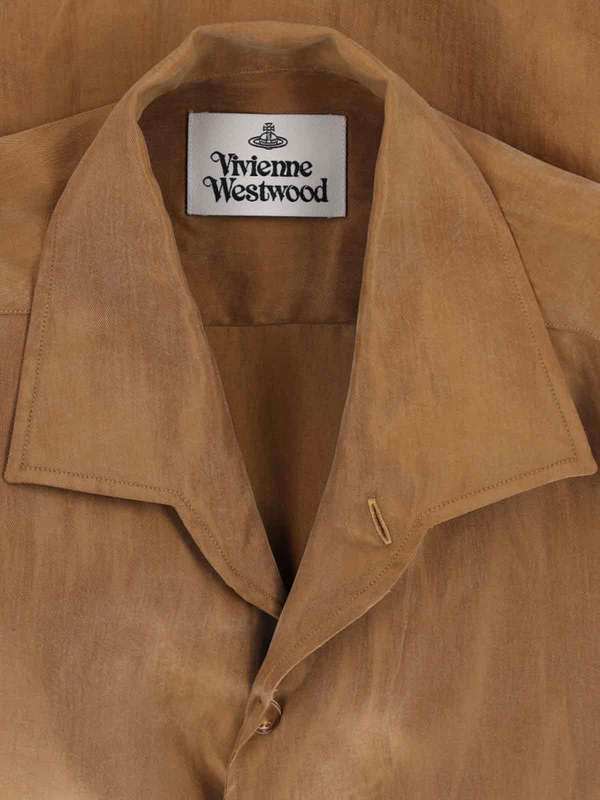 Vivienne Westwood Suede Effect Shirt - Brown