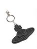 Vivienne Westwood Orb Leather Keyring - Black - Thumbnail 2