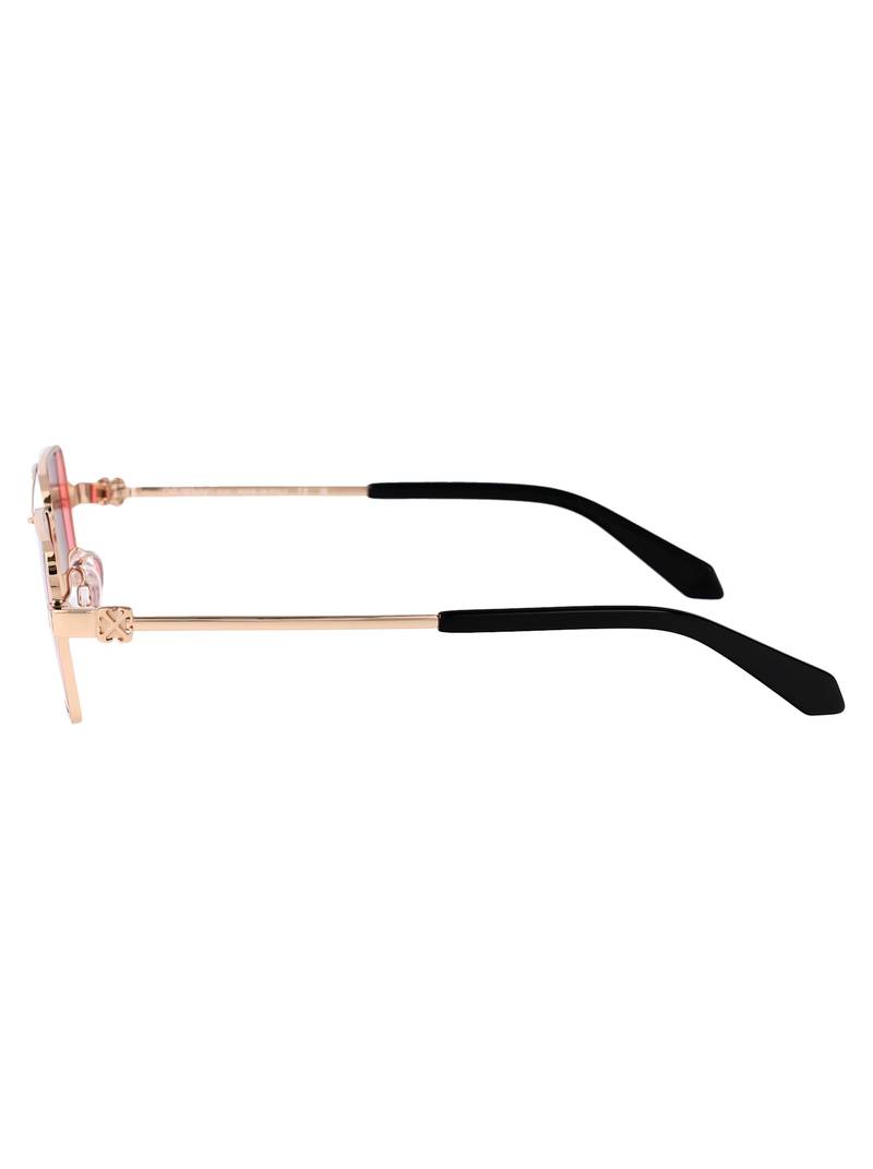 Off-White Cortez Sunglasses - Gold Burgundy