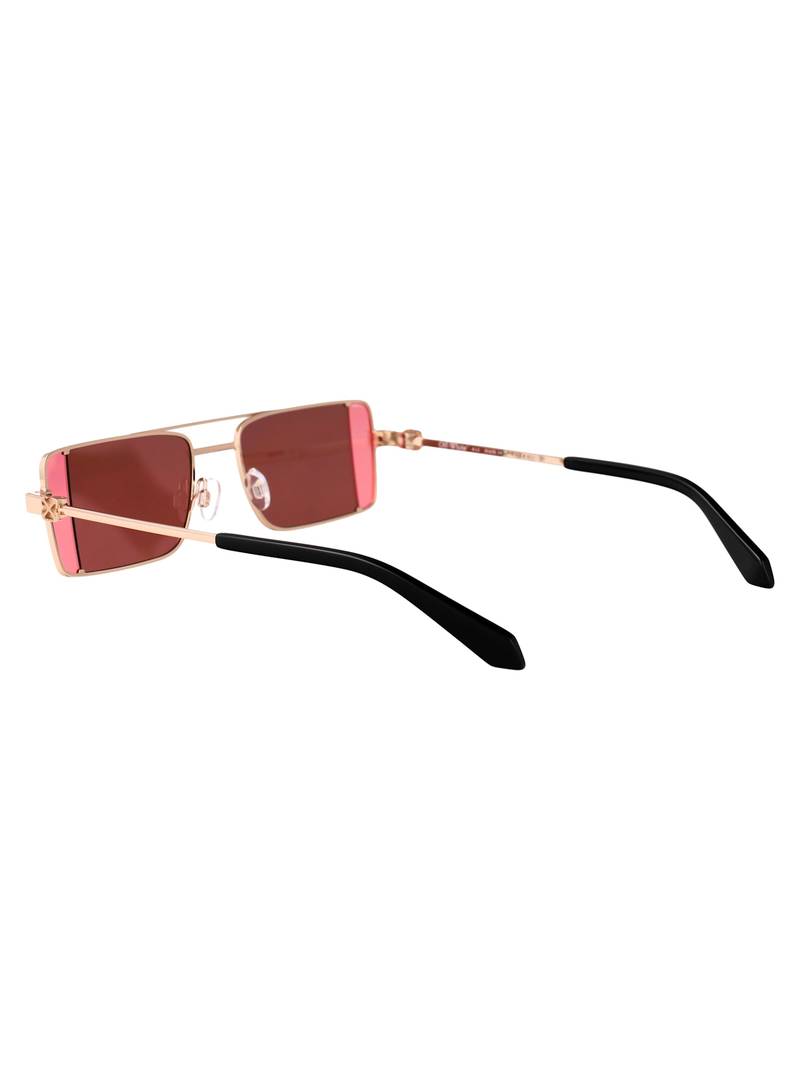 Off-White Cortez Sunglasses - Gold Burgundy