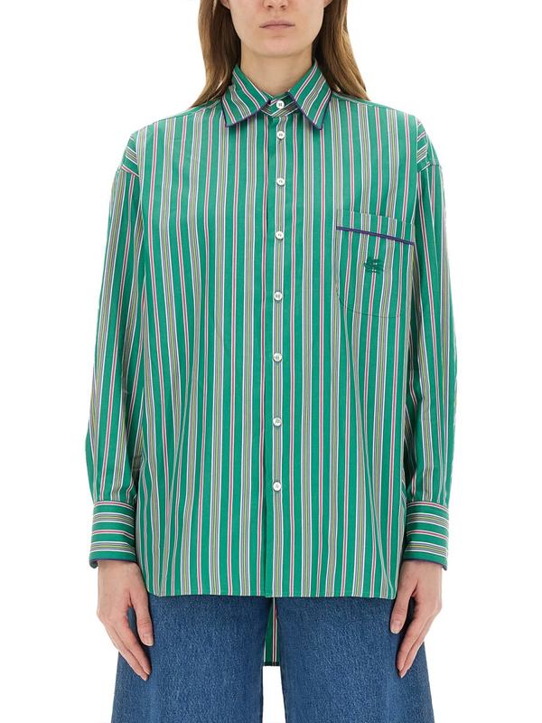 Etro Jacquard Shirt - Green