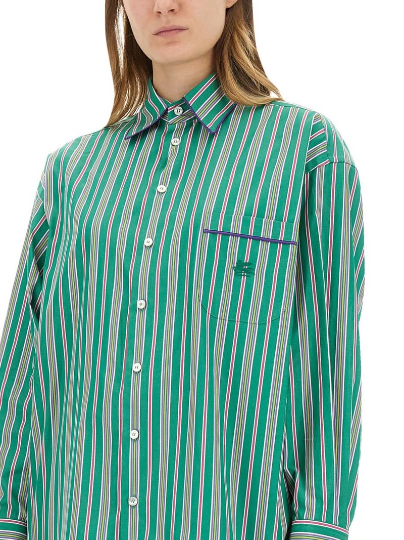 Etro Jacquard Shirt - Green