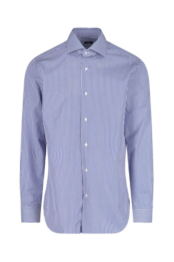 Barba Napoli I Striped Shirt - Blue