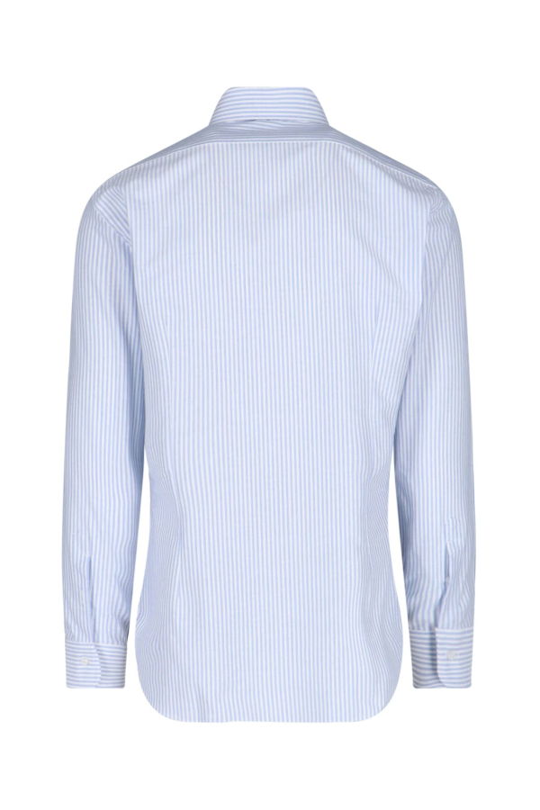 Barba Napoli I Striped Shirt - Light Blue