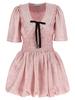 Ganni Check Dress - Pink - Thumbnail 1