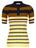 Marni Ribbed Wool Polo Shirt - Multicolor - Thumbnail 1