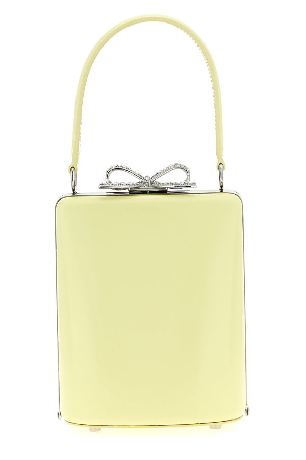 Self-Portrait Leather Handbag - Yellow