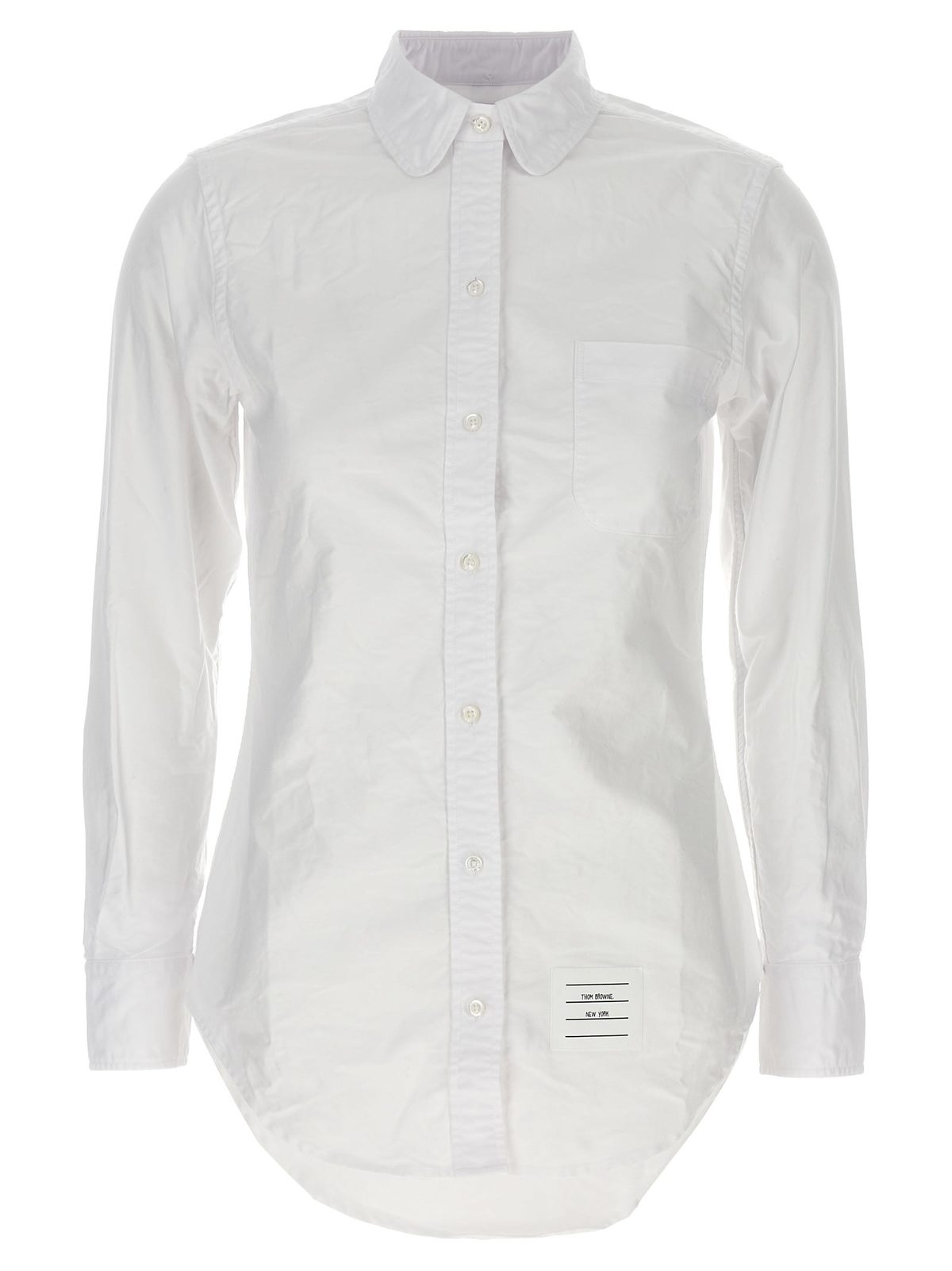 Thom Browne Oxford Cotton Shirt - White - Image 1 of 4