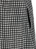Ganni Crinkled Check Long Dress - Black - Thumbnail 4