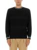 PAUL SMITH Wool And Cotton Sweater - Black - Thumbnail 1
