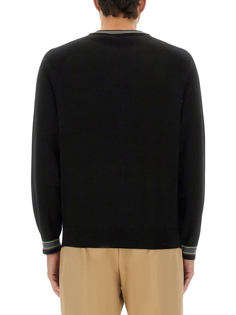 PAUL SMITH Wool And Cotton Sweater - Black