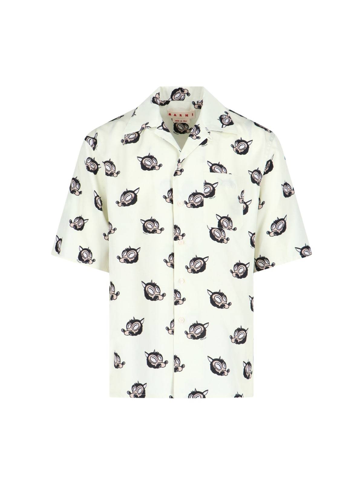 Marni Viscose Shirt - Cream - Image 1 of 5