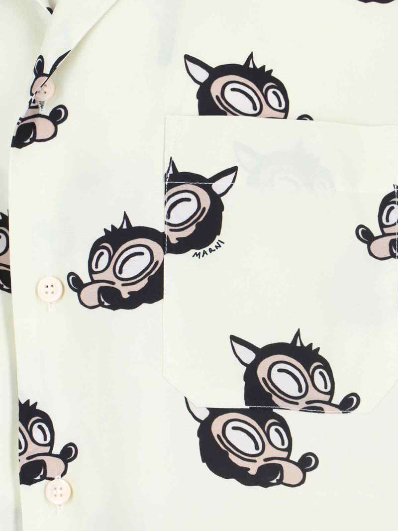 Marni Viscose Shirt - Cream