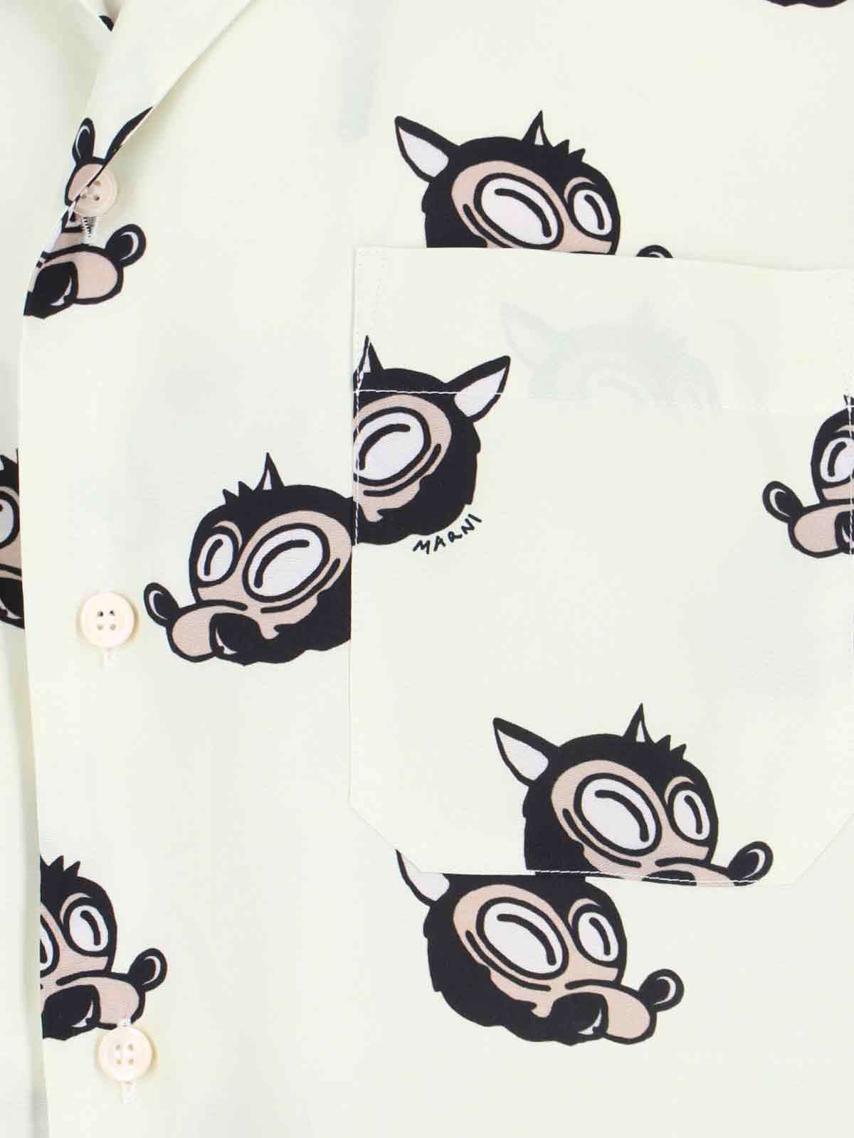 Marni Viscose Shirt - Cream - Image 3 of 5