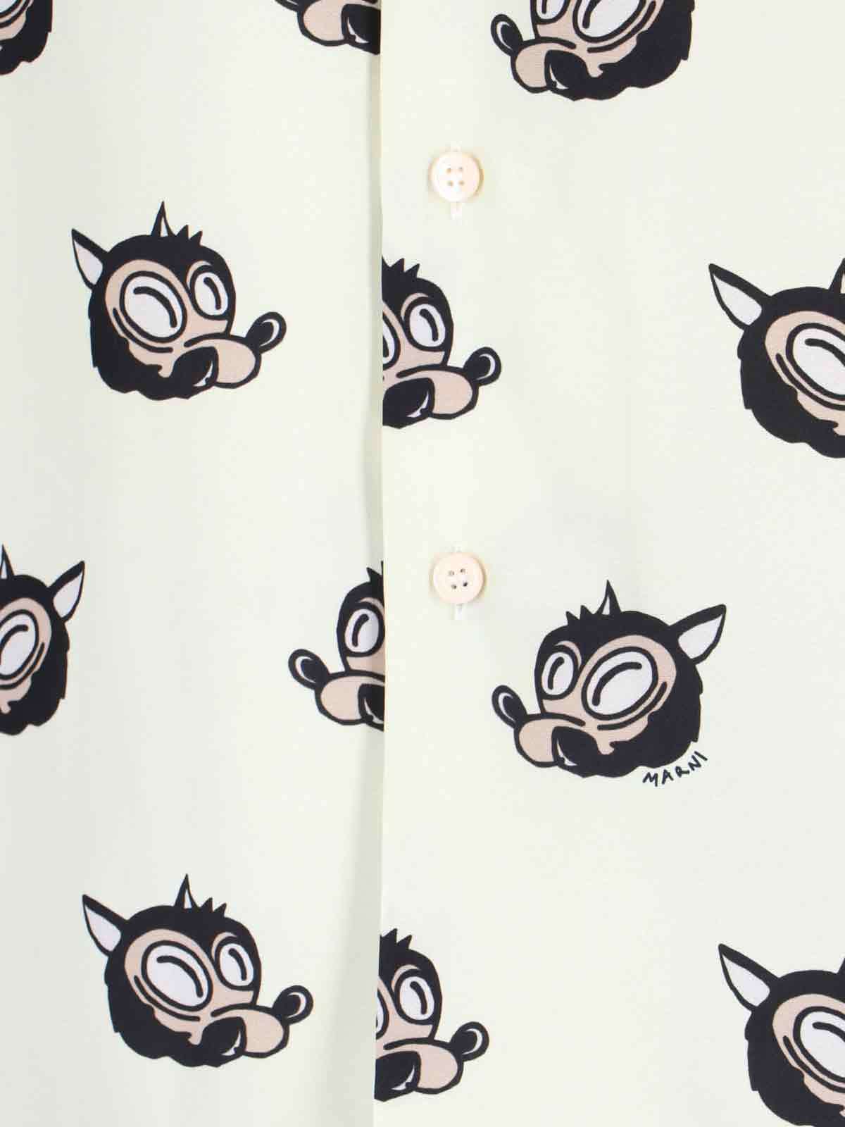 Marni Viscose Shirt - Cream - Image 4 of 5