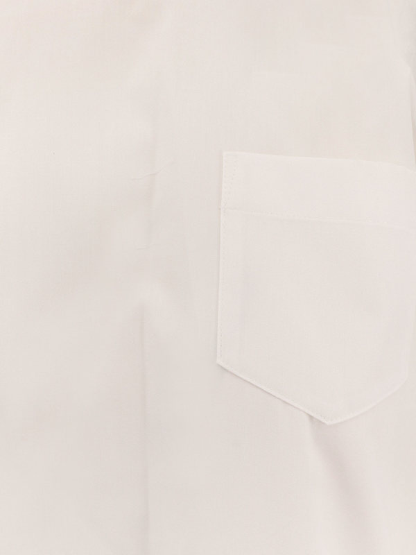 sacai Dress With Draped Cotton Inserts On The Back - White