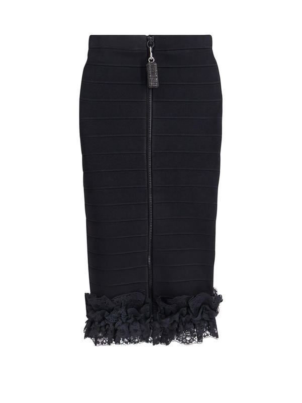 Self-Portrait Christopher Kane Residency Viscose Skirt - Black Self-Portrait Christopher Kane Residency Viscose Skirt - Black