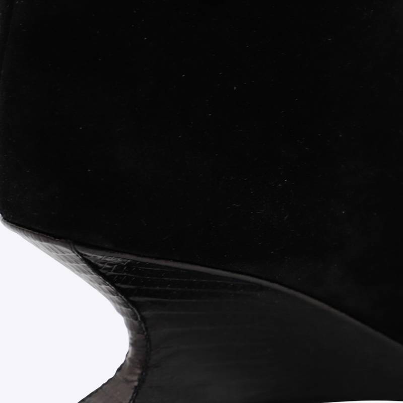 Paris Texas Nina Leather Boots - Black Carbone