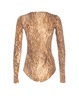 MM6 Maison Margiela Long Sleeves Bodysuit - Brown - Thumbnail 2