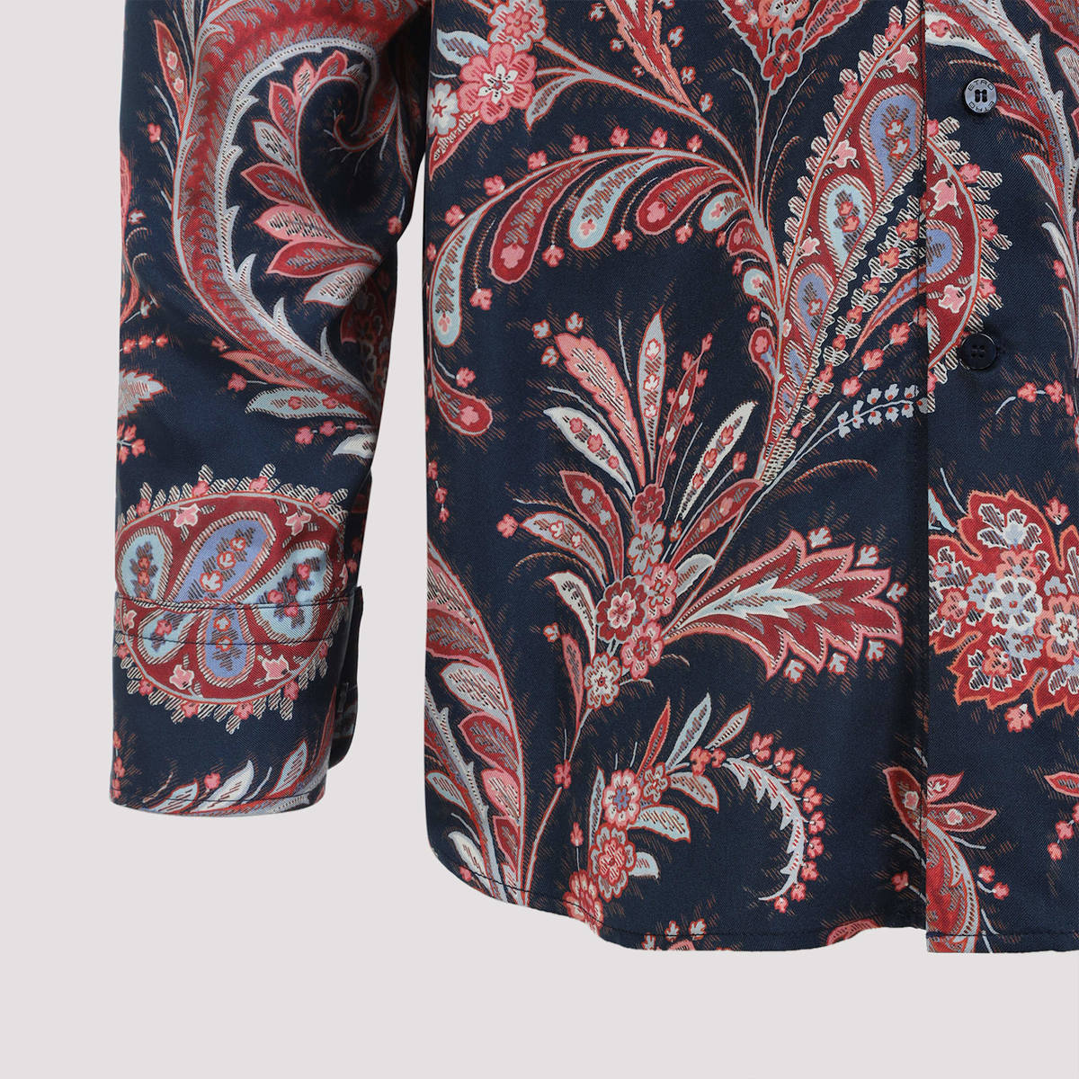 Etro Roma Shirt - Blue/Red Multicolor Paisley - Image 5 of 5