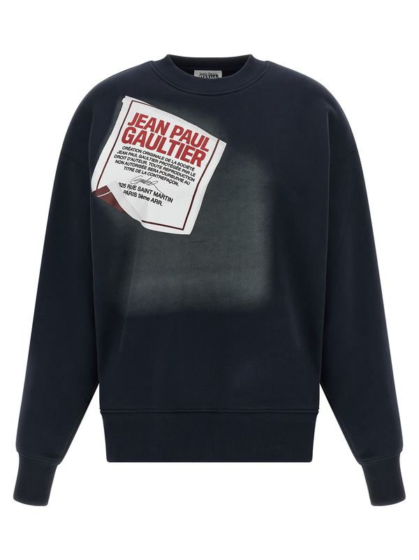 Jean Paul Gaultier The Blue Gaultier Label Sweatshirt - Blue