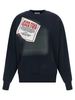 Jean Paul Gaultier The Blue Gaultier Label Sweatshirt - Blue - Thumbnail 1
