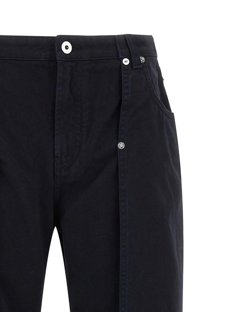 Jean Paul Gaultier The Snap-Button Denim Jeans - Blue