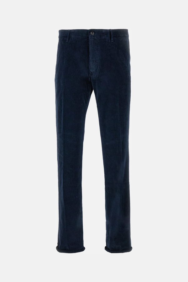 Incotex Velvet Trousers - Blue