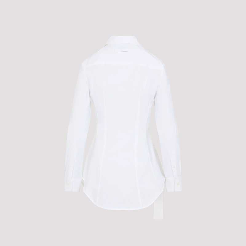 Jean Paul Gaultier Strap Detail Shirt - White