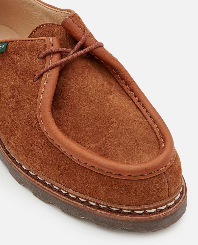 Paraboot Michael Suede Lace-up Loafer - Brown