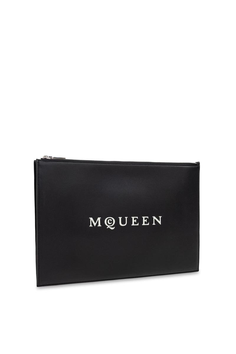Alexander McQueen Leather Handbag - Black