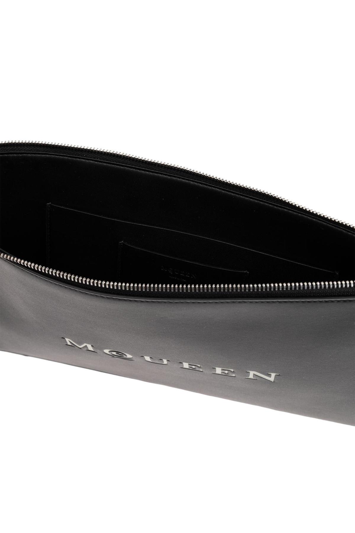 Alexander McQueen Leather Handbag - Black - Image 5 of 5