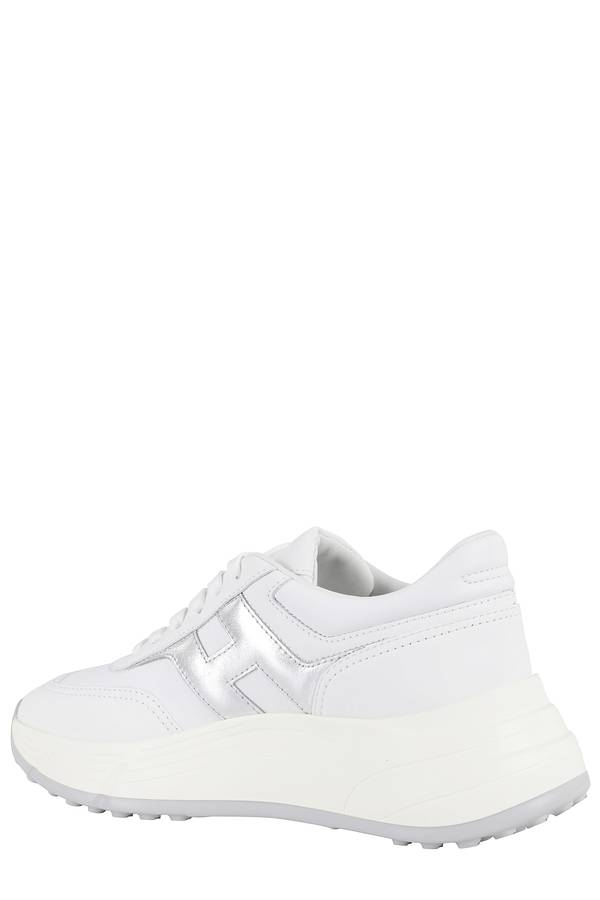 Hogan H669 Allacciato H Sneakers - White Silver