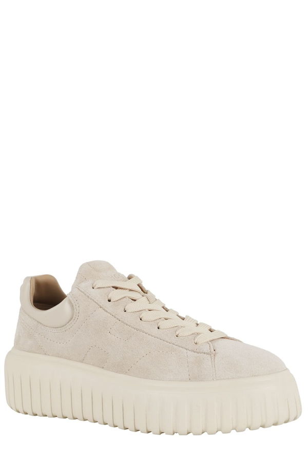Hogan H Stripes Allacciato H Sneaker - Biscotto