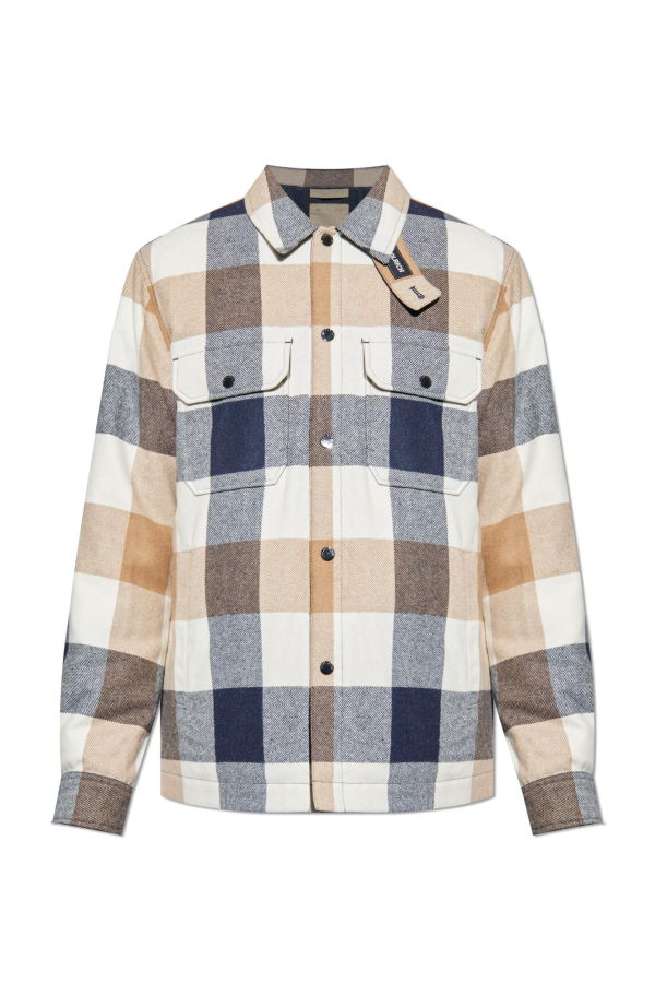 Woolrich Plaid Pattern Shirt - Beige