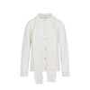 MM6 Maison Margiela Wool Cardigan - Off White - Thumbnail 2